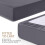 Utopia Bedding Fitted Sheet King (2 Pack), Grey - Deep Pocket 14 inch 5