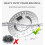 Stainless Steel Kitchen Sink Strainer Plug, Standard Strainer Drain Pr 3