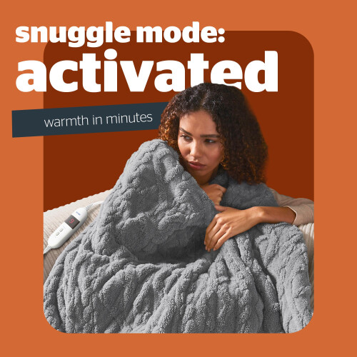 Silentnight Silentnight Luxury Super Cosy Heated Throw -Thick Snuggly Soft Chunky 1