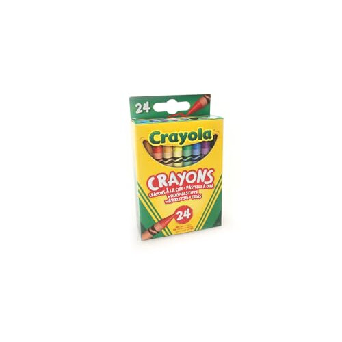 Crayola CRAYOLA Crayons, Bright Strong Colours, Multi, 24 Count (Pack of 1) (P 1