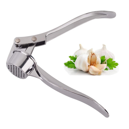 Jsdoin Professional Kitchen Garlic Press/Mincer/Crusher UK, Peeler Squ