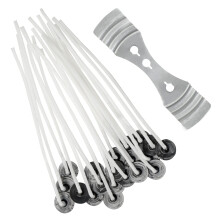 ALAMANIA Candle Wicks for Making Candles 20 Pcs 10cm Long Pre-Waxed wi