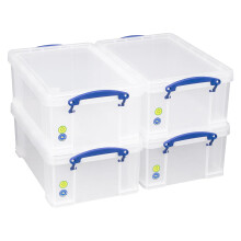 Really Useful Box 9 Litre Plastic Storage Box Clear, Multi-purpose sta