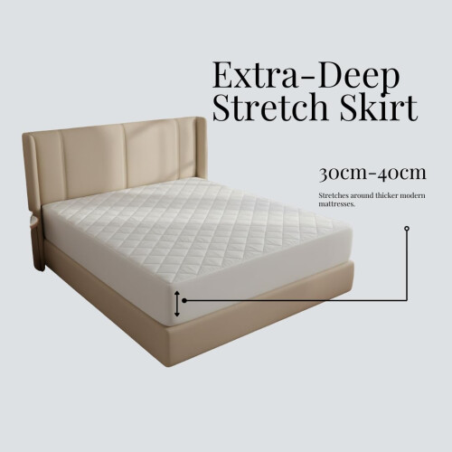 IMFAA Quilted Mattress Protector - Extra Deep Stretch Skirt– Mattress 1