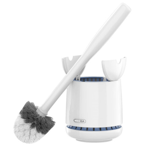 MR.SIGA Toilet Bowl Brush and Holder, Premium Quality, with Solid Hand