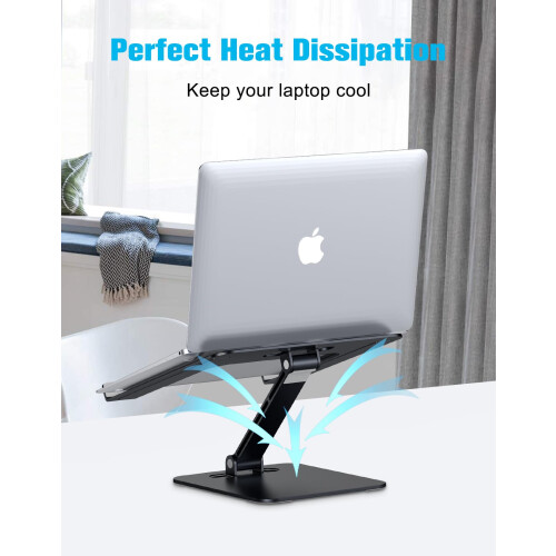 Babacom Laptop Stand, Ergonomic Foldable Computer Stand with Adjustabl 2