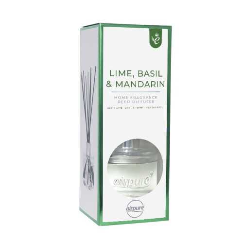 Airpure Airpure Home Fragrance Reed Diffuser | Long Lasting | Lime, Basil and