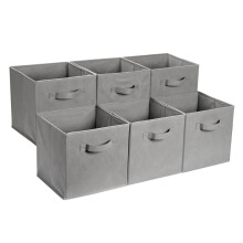 Amazon Basics Collapsible Fabric Storage Cube/Organiser with Handles,