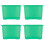 Wham Wham Crystal 4 x 80L Stackable Plastic Storage Boxes with Lids | Ideal 1