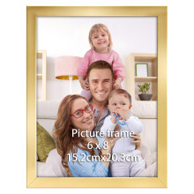 Giftgarden Gold 8x6 Photo Frame, Sleek Thin Design Picture Frames 8x6