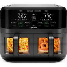 CHEFMAN 5.6L Dual Air Fryer Oven, Dishwasher Safe Frying Baskets, Doub