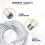 Dikots Net Curtain Wire and Hooks Set - 30 Meter Curtain wire kit incl 4