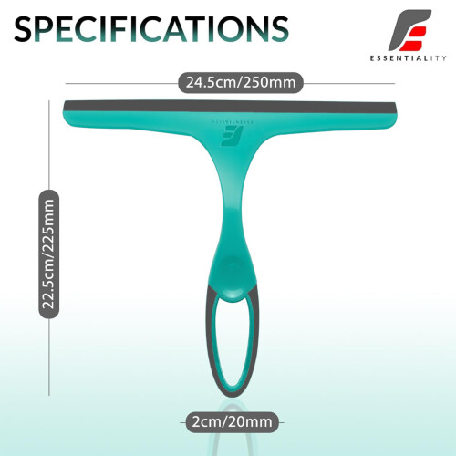 Essentiality 2-Pack Multipurpose Window Squeegee - Durable Shower Sque 1