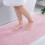 smiry Non Slip Chenille Bath Mat, 60 x 90 cm, Extra Soft Bathroom Mat, 1