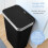 Tower Tower Rectangular ABS Sensor Bin with Bin Liner Retainer Ring, 50L, Bl 4