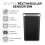 Tower Tower Rectangular ABS Sensor Bin with Bin Liner Retainer Ring, 50L, Bl 2
