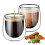 glastal Double Walled Espresso Coffee Glass Cups Glasses Borosilicate 1