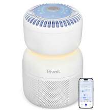 LEVOIT Air Purifier with 5 Air Monitor, White Noise and Blue-Light-Fre