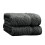 Catherine Lansfield Catherine Lansfield Zero Twist Cotton 90x140cm Bath Sheet Charcoal Gre 3