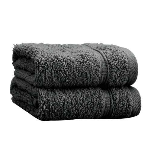 Catherine Lansfield Catherine Lansfield Zero Twist Cotton 90x140cm Bath Sheet Charcoal Gre 2