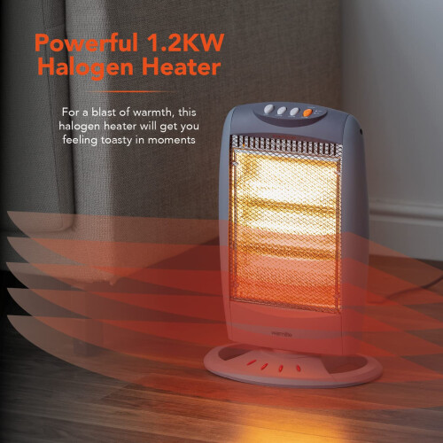 Warmlite Warmlite WL42005 3 Bar Halogen Heater with Carry Handle, Safety 2