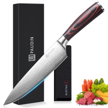 PAUDIN Chef Knife, Kitchen Knife 8 inch Professional, High Carbon Stai