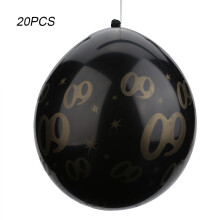 Balões de látex para aniversários marcantes, balões de aniversário com estampa de números em cores vibrantes, duráveis, atóxicos, fáceis de
