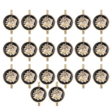 Ensemble de boutons métalliques pour la confection d'accessoires en cuir, boutons de couture tendance, très résistants et durables, boutons en