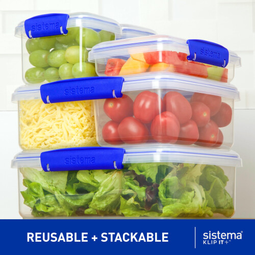 Sistema Sistema KLIP IT Food Storage Container | 9.6 L | Stackable & Airtight 2