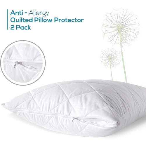 Adam Home Quilted Pillow Protectors 2 Pack (50 x 75 CM) - Soft Poly Co 2
