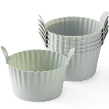 Bakecat Ramekins for Air Fryer, Air Fryer Egg Mould, Large Muffin Case
