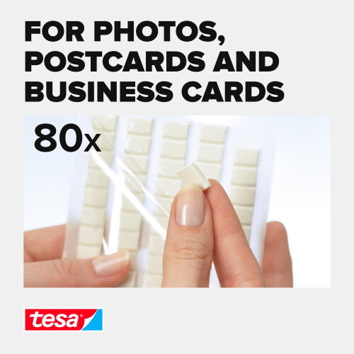 tesa Tack Universal Adhesive Putty Alternative to Tacks and Pins, Whit 2