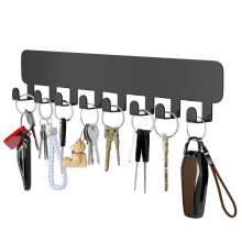 pickpiff Key Holder for Wall Self Adhesive, Key Hooks with 8 Hooks Wal