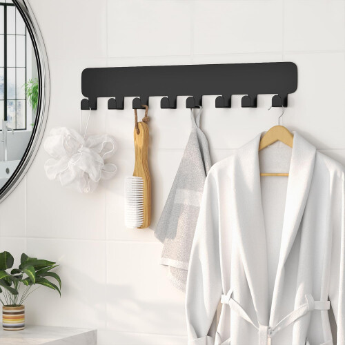 pickpiff Key Holder for Wall Self Adhesive, Key Hooks with 8 Hooks Wal 2