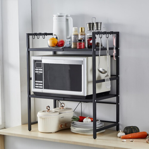BELIFEGLORY Expandable Microwave Oven Rack, Kitchen Countertop Over Mi 2