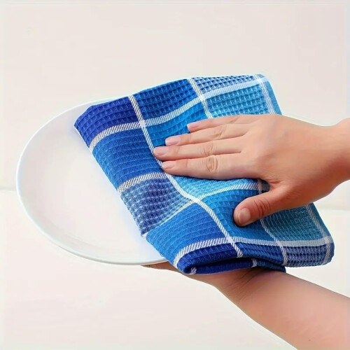 RMTech Premium Cotton Tea Towels Set– Super Absorbent, Durable & Soft, 2