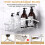 PKBD Rustproof Stainless Steel Shower Caddy 5 Pack, Bathroom Storage A 4