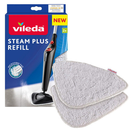 Vileda Vileda Steam Mop Refill Pads, Pack of 2
