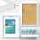FamiPrts A2 Frame, Wooden A2 Picture Frames, Versatile White Frame, Du 2