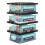 TANNESS - 4 Pack 30L Underbed Storage Boxes with Lids | Clear Plastic 1