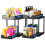 PurKeep 2Pack Under Sink Storage - 2 Tier Sliding Kitchen Storage Unde 1