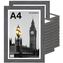 A4 Photo Frame, Dark Grey, Pack of 24, Picture Frame, Certificate, Art