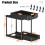 PurKeep 2Pack Under Sink Storage - 2 Tier Sliding Kitchen Storage Unde 2