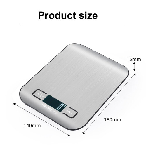 Kitchen Scales Digital, 11lb/5kg Ultra Thin Food/Cooking/Baking Scale, 2