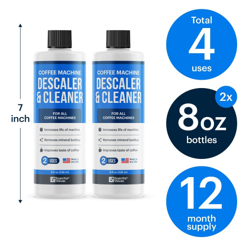 Essential Values Coffee Machine Descaler for Coffee Machines Cleaner - 2