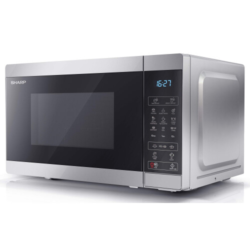 Sharp SHARP YC-MG02U-S Compact 20 Litre 800W Digital Microwave with 1000W Gr