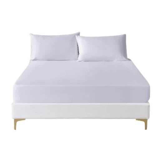 Funky Gadgets Super King Size Deep Fitted Sheets- White 100% Egyptian