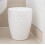 Addis Addis 518030 Diamond Style Round Swing Lid Bathroom Bin, White 6