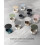 VASAGLE VASAGLE LET223W10 Small Round Coffee Table, Side Table with Fabric Bas 7
