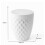 Addis Addis 518030 Diamond Style Round Swing Lid Bathroom Bin, White 4